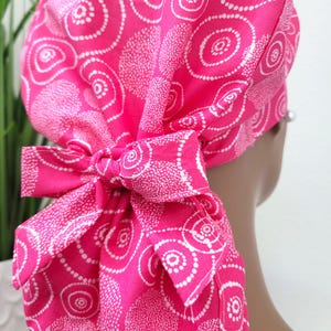 Satin Lined Ponytail Scrub Hat, Protect Hair w/Satin Lined Scrub Cap. Buttons & Size Option, Nurse/Surgical/Dr Cap, Full Satin Lining