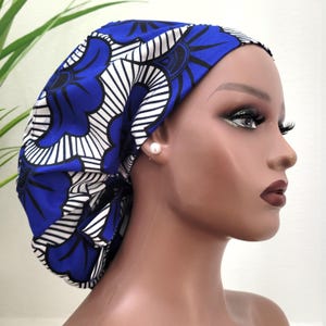 Protect Hair w/Satin Lined Ponytail Scrub Cap, Full Satin Lining, Nurse/Surgical/Doctor Cap, Poly Cotton, Satin Lined Ponytail Scrub Hat,