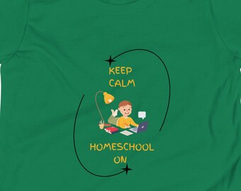 Keep Calm- Boy  Youth Short Sleeve T-Shirt