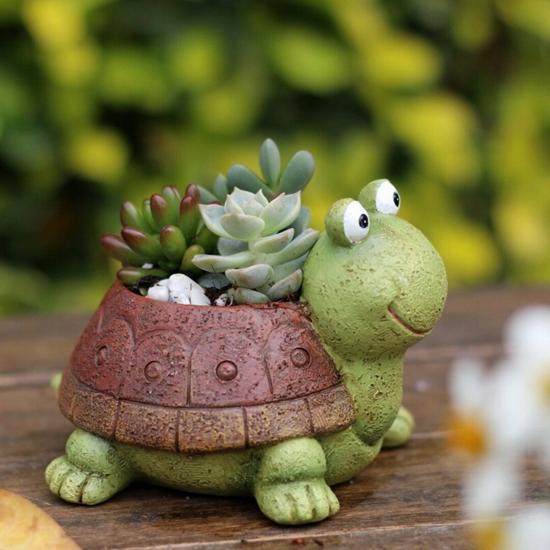 Cute Turtle Planter Turtle Planter / Succulent Planter / Etsy