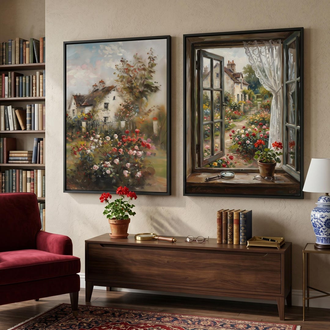 Rustic Farmhouse Art Print Set - Cozy Country Home Decor - Etsy