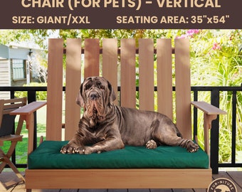 Dog Bed Plans, DIY Adirondack Chair Plans, Large Fancy Dog Beds, DIY Woodworking Plans, DIY Large Dog Bed, Adirondack Chair Build Plans