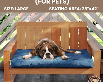 DIY Dog Bed Plans, DIY Pet Bed, Outdoor Patio Furniture Plan, Dog Bed Plans and Materials, Dog Bed Woodwork Plan, Modern Bed Plans