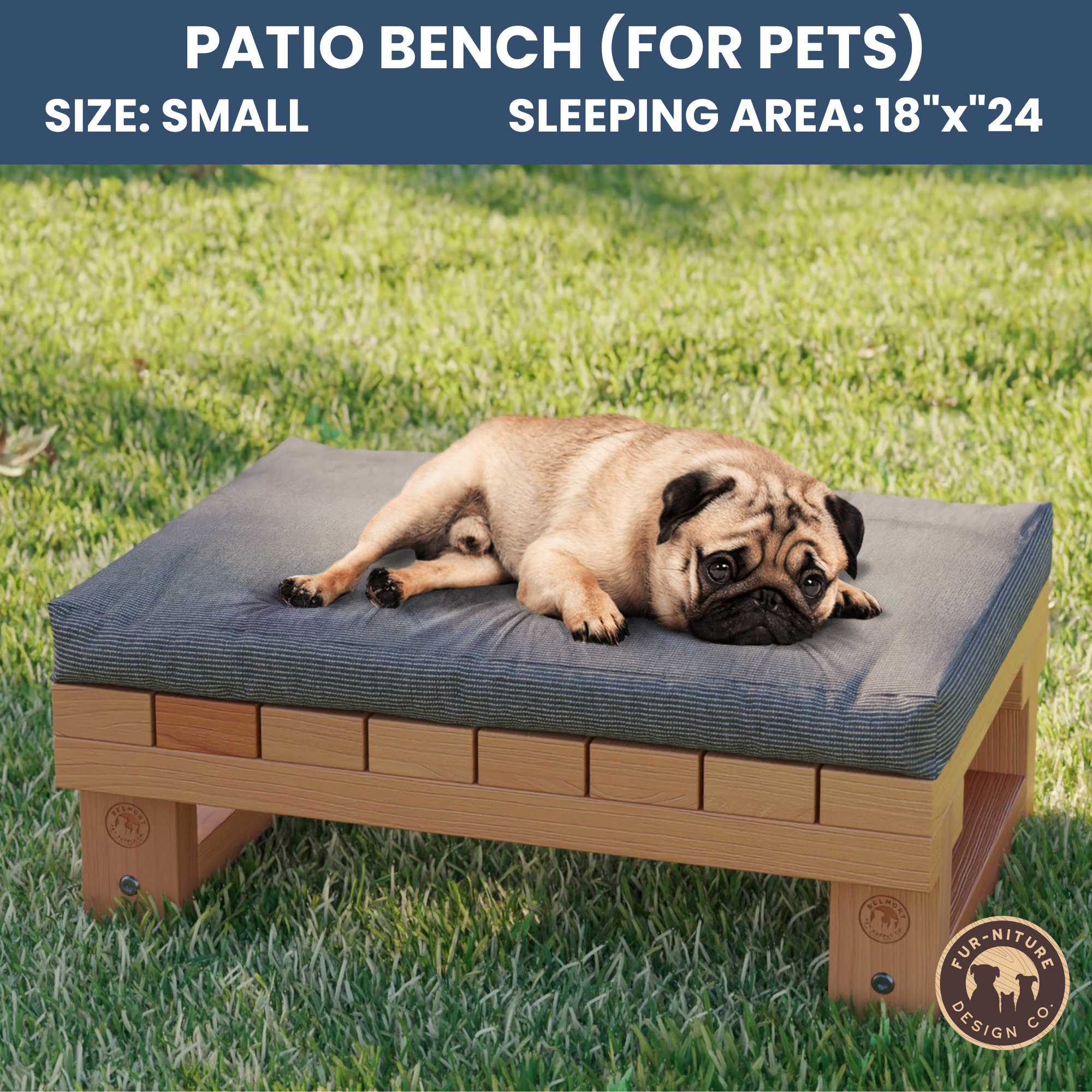 Dog garden bench hotsell