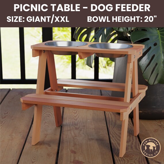 Raised Dog Dishes Woodworking Plan