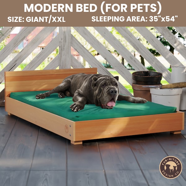 DIY Dog Bed Plans, Pet Chair Outdoor, Dog Bed Plan, Outdoor Patio Furniture, Dog Bed Wood Plan DIY, Dog Platform Bed DIY Plan