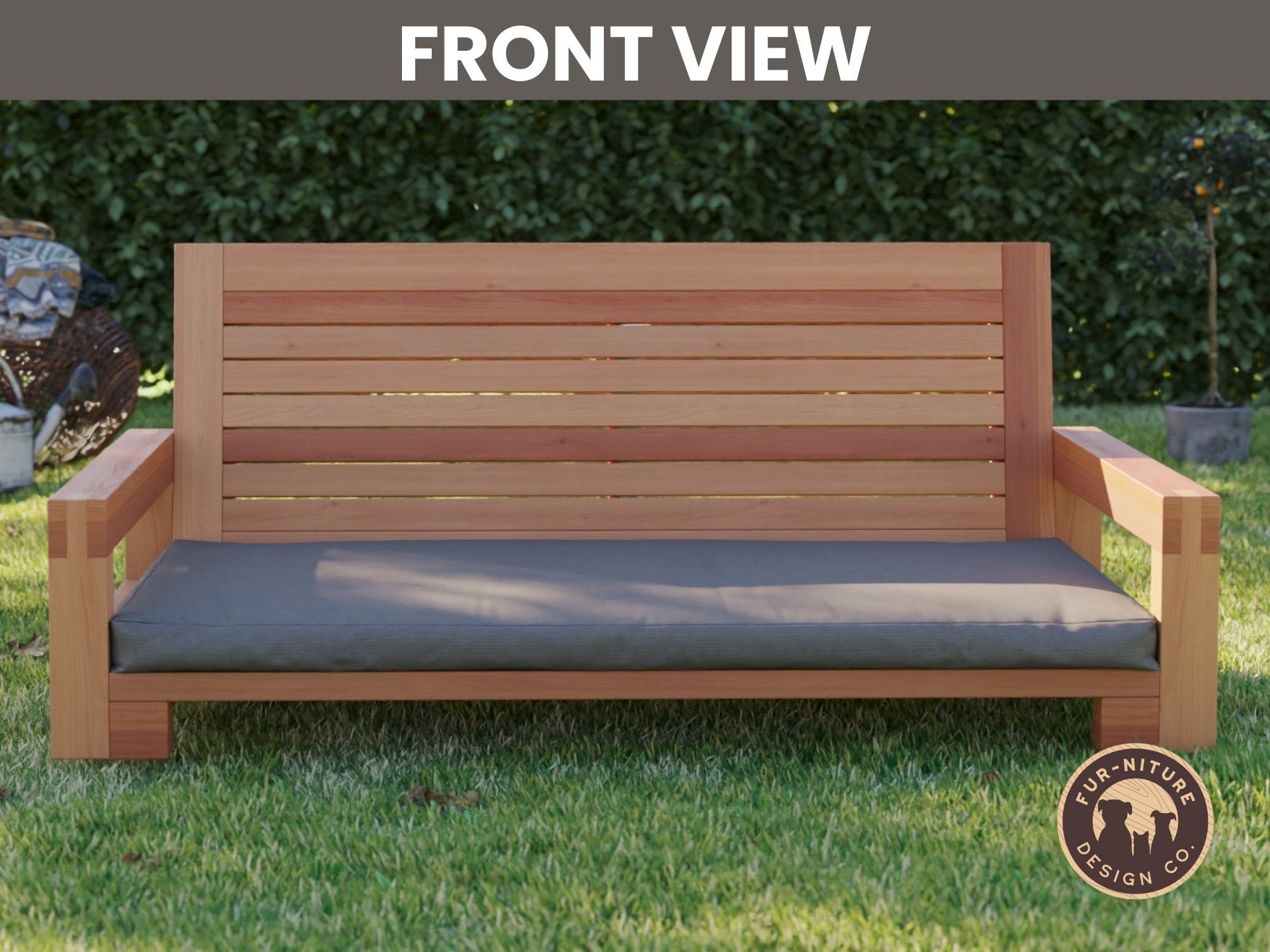 DIY Dog Bed Plans, Outdoor Dog Couch Plan, Dog Bed Wood Plan DIY, Pet ...