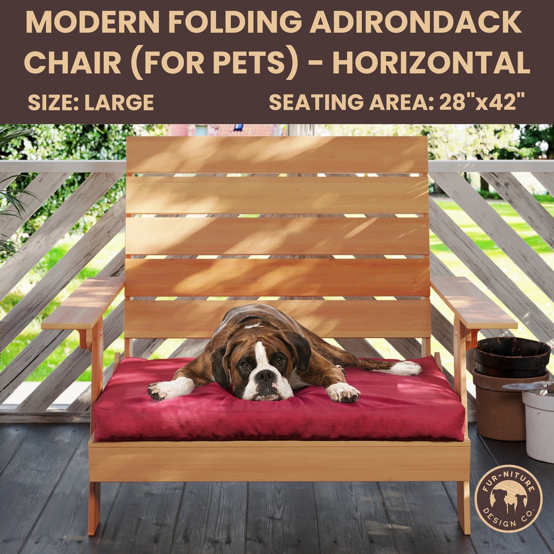 Dog Bed Plans, DIY Adirondack Chair Plans, Large Cute Dog Beds, Dog Bed