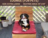 Dog Bed Plans, DIY Deck Chair Plans, Outdoor Patio Furniture, DIY Large Dog Bed, DIY Pet Bed, Deck Chair Build Plans , Dog Woodworking Plan