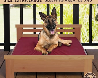 DIY Dog Bed Plans, Woodwork Plan Dog Cat, Build Plans, Dog Bed Plans PDF, Dog Platform Bed DIY Plan, Woodworking Plans, Modern Dog Bed