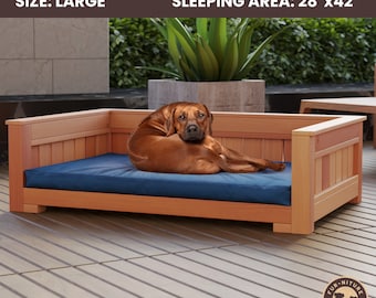 DIY Dog Bed Plans, DIY Pet Bed, Outdoor Dog Couch Plan, Dog Bed Plans and Materials, Dog Bed Woodwork Plan, Modern Bed Plans