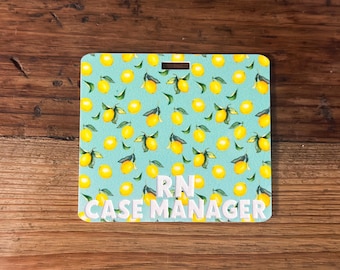 Custom Nurse Badge Buddy: Engraved Healthcare Name Tag