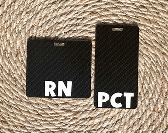 Laser Engraved Acrylic Badge Buddy: Personalized Healthcare Name Tag