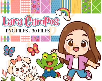 Lara Campos Cliparts, Teen singer Design, Lara Campos Bundle, Lara Campos Decoration, Lara Campos PNG, Digital Download, Lara Campos PNG