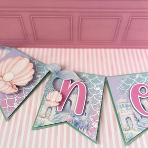 Mermaid High Chair Banner/Under the Sea Banner/Mermaid Party Decorations/Mermaid ONE banner/Mermaid First Birthday/Mermaid Birthday/Mermaid