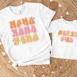 mama & mama&#39;s girl matching graphic tees