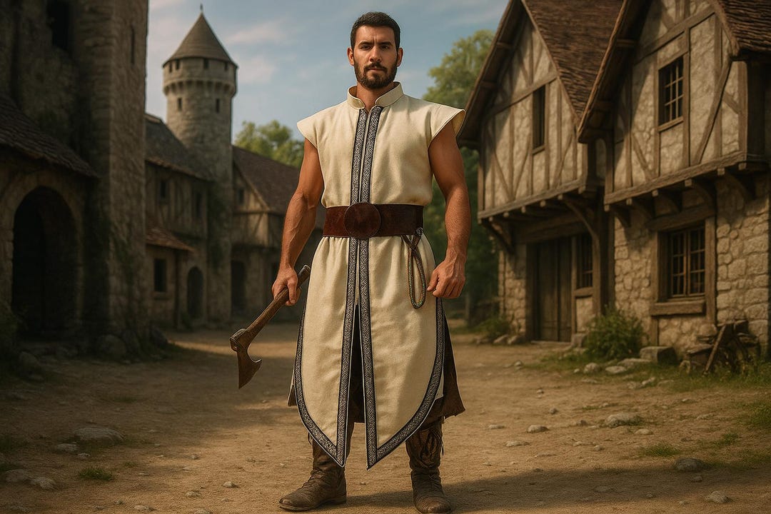 Renaissance Knight Warrior Tunic, Viking Medieval Tunic Mens, Pirate ...