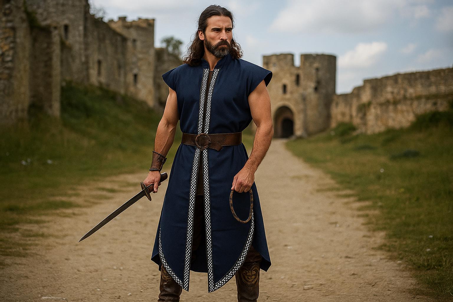Renaissance Knight Warrior Tunic, Viking Medieval Tunic Mens, Pirate ...