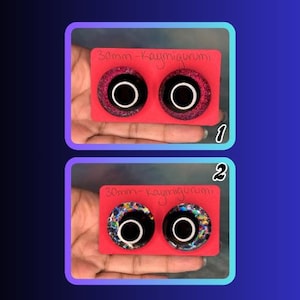 30mm Safety Eyes - Kawaii/Off Center Pupil