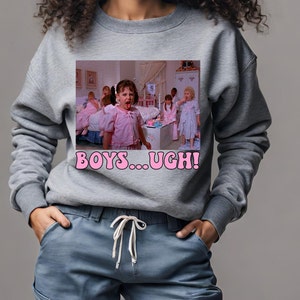 boys ugh! Sweatshirt, shirt, Rascals, 90s movie, retro, valentines' day, graphic tee, Darla