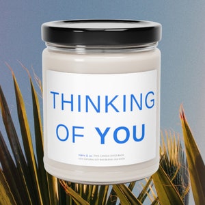 Thinking of You Gift, Supportive Friend Gift, Scented Soy Candle 9 oz, Get Well Soon Gift, Condolence Gift, Bereavement Candle,Sympathy Gift