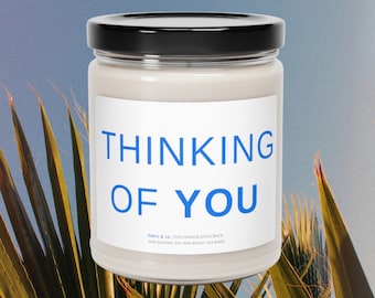 Thinking of You Gift, Supportive Friend Gift, Scented Soy Candle 9 oz, Get Well Soon Gift, Condolence Gift, Bereavement Candle,Sympathy Gift