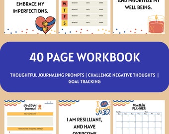 Mental Health Journal, Printable Mental Health Planner, Wellness Journal, Mood Tracker, Digital Tracker