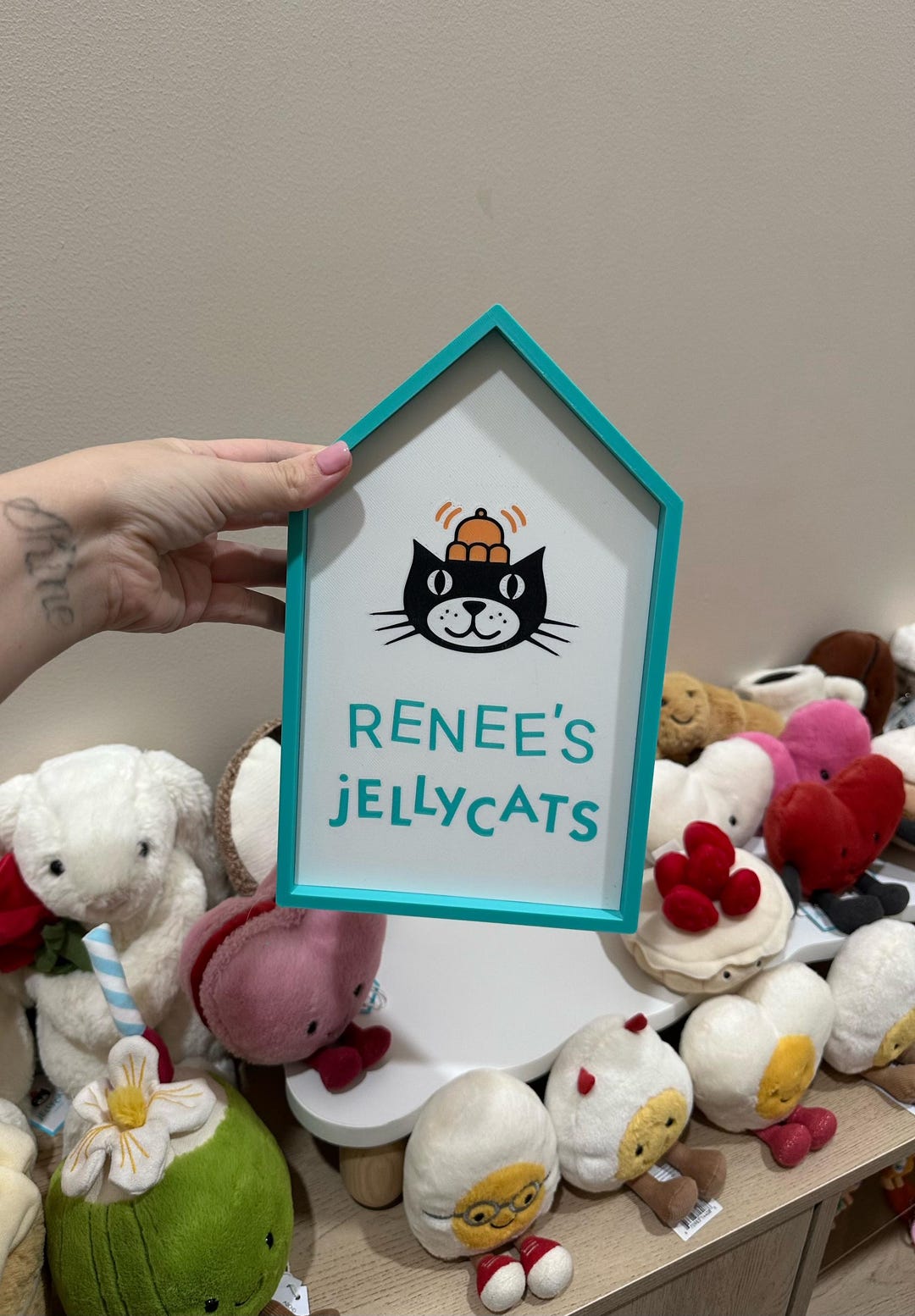 Name Rell Custom Name 3D Printed Jellycat Shop Display Sign - Etsy Australia