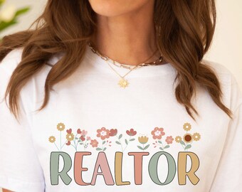 Realtor PNG, Real Estate Floral PNG, Realtor Shirt Design, Realtor Gift Idea, Real Estate Agent Sublimation PNG