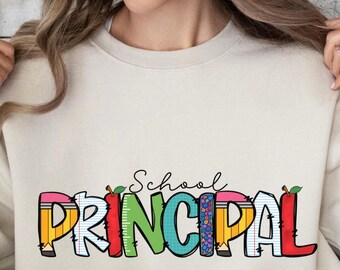 School Principal PNG, Director Escuela PNG, Back to School Sublimation Design, Teacher Principal Shirt Design, First Day of School PNG