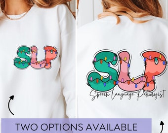 SLP Christmas png, SLP png, christmas png, sublimation designs, speech language pathologist png, slp retro png, christmas sublimation, slp life