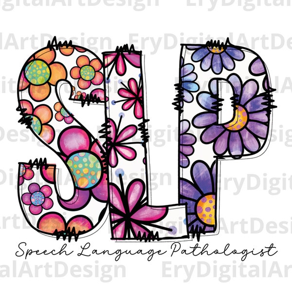 SLP fiori di campo png, disegni di sublimazione, logopedista png, logopedia, vita SLP png, primavera SLP png