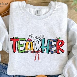 Math teacher png, teacher png, back to school png, sublimation designs, math lover png, first day of school png, teacher life