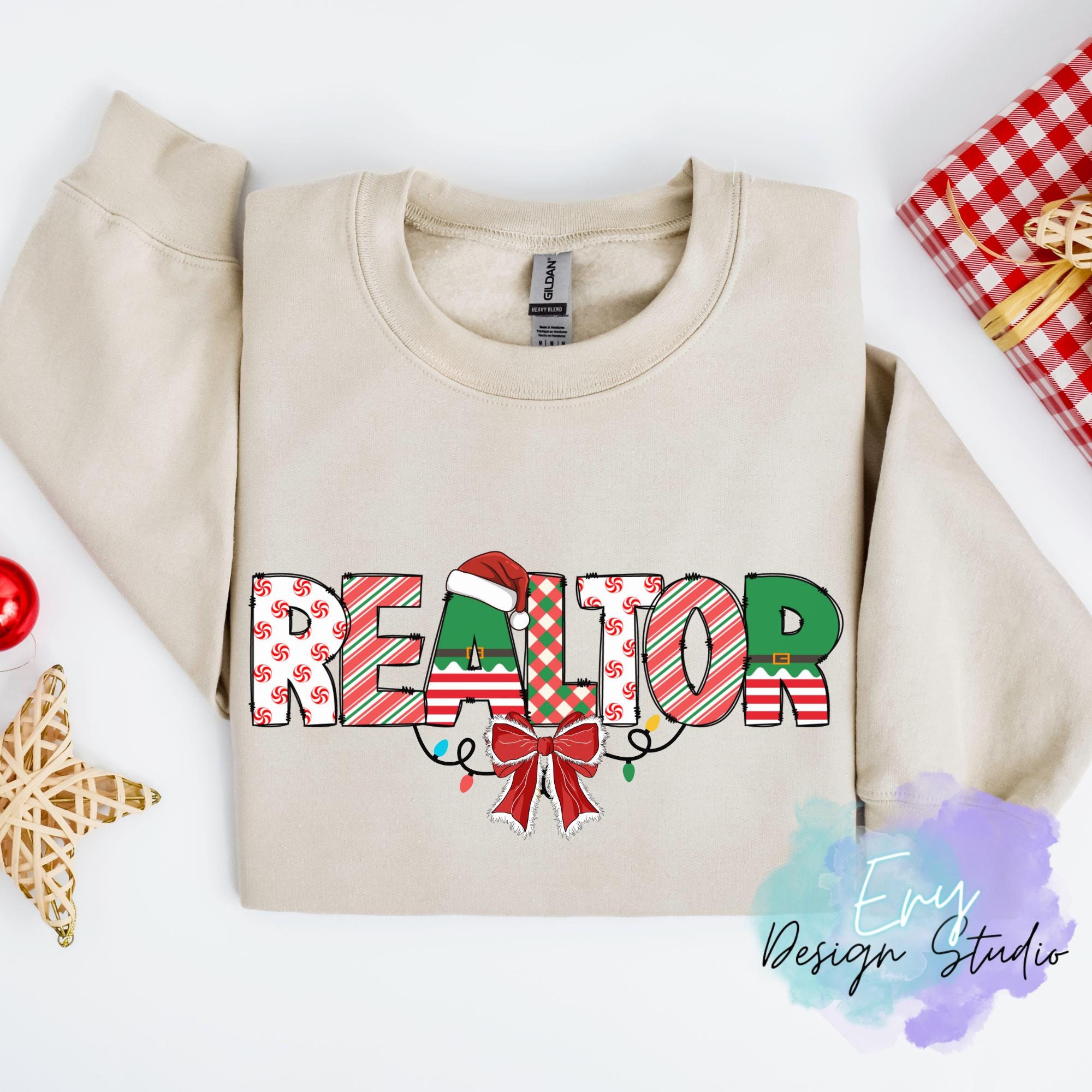 Real Estate Agent Christmas png, real estate agent png, sublimation designs, christmas real estate agent png, christmas lights png, png