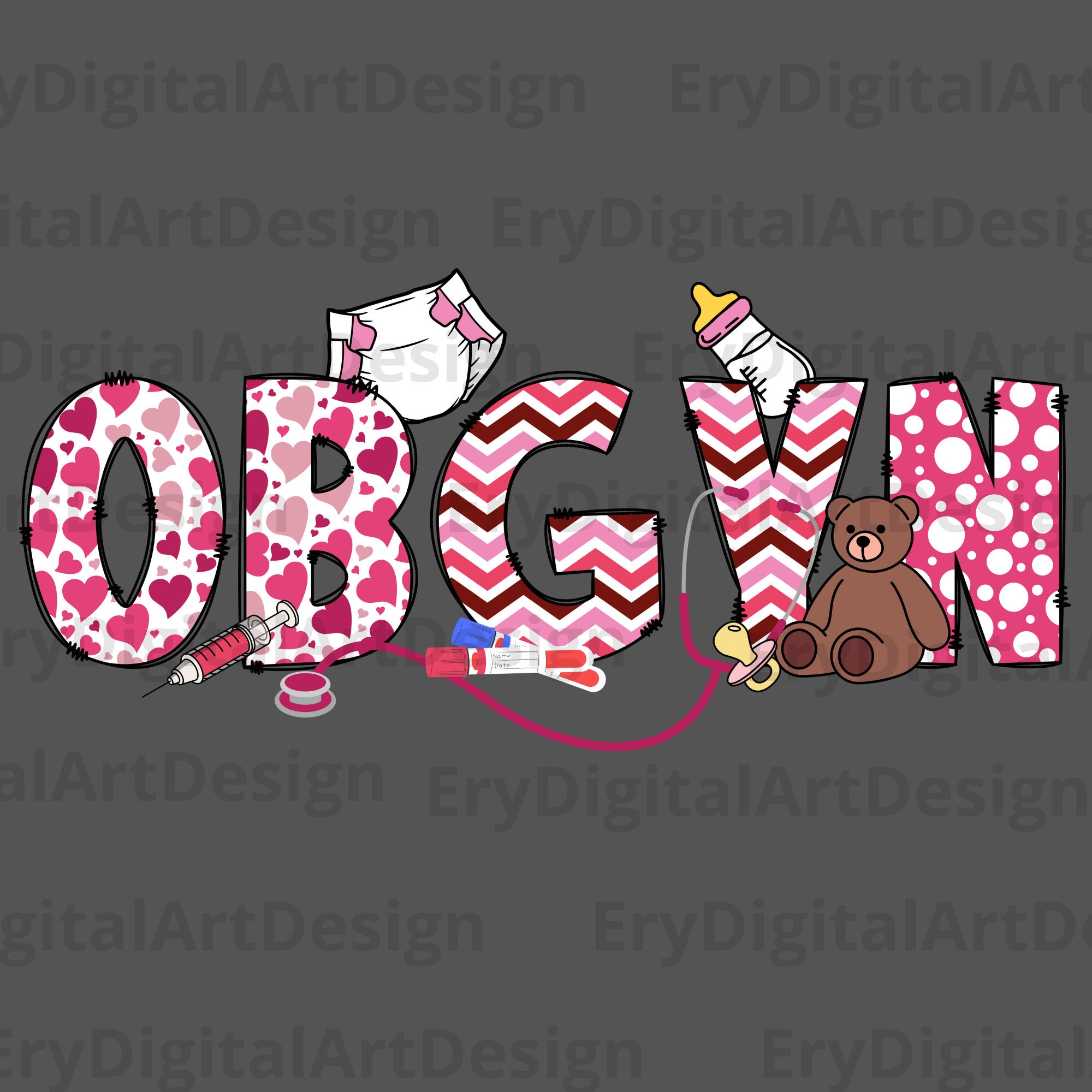 OBGYN Obstetrics and Gynecologist Png, Png Sublimation Design Download ...