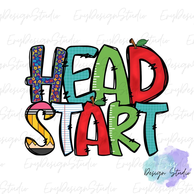 Headstart png, early start png, back to school png, download sublimation designs, teacher png, first day of school png image 9