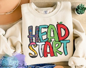 Headstart png, wczesny start png, powrót do szkoły png, pobierz projekty sublimacyjne, nauczyciel png, pierwszy dzień szkoły png