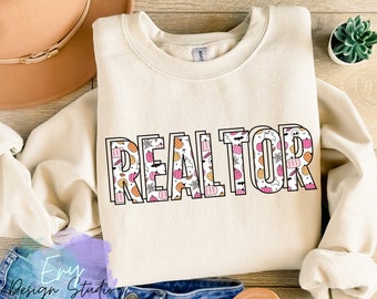 Realtor Halloween PNG, Cute Ghost Pumpkin Realtor Design, Spooky Real Estate PNG, Fall Realtor Shirt, Realtor Sublimation
