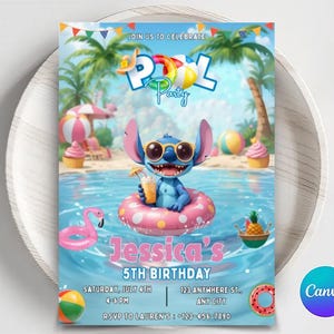 Invitation d'anniversaire de point, point et invitation d'ange, invitation de partie de point, modèle imprimable éditable de toile en téléchargement numérique