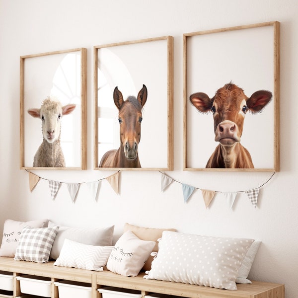 Farm Animals Nursery Etsy