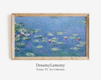Monet Water Lilies Frame TV Art: Impressionist Digital Download