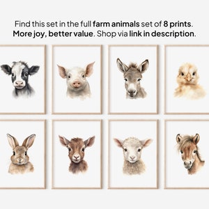 Farm Nursery Wall Art | Set of 3 Prints | Farm Nursery Prints | Digital ...