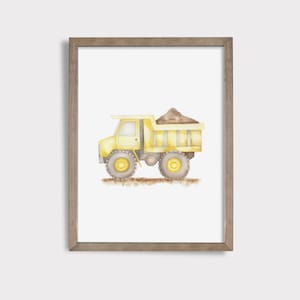 Dump Truck Nursery Print: Construction Vehicle (Digital Download)