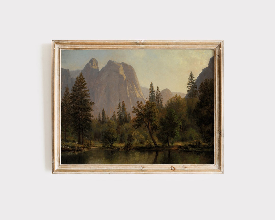 Wandbild Yosemite Tal Panorama – Leinwanddruck 61 X 122 Cm, Gerahmt, Naturlandschaft Für Wohnzimmer, Büro, Küche
