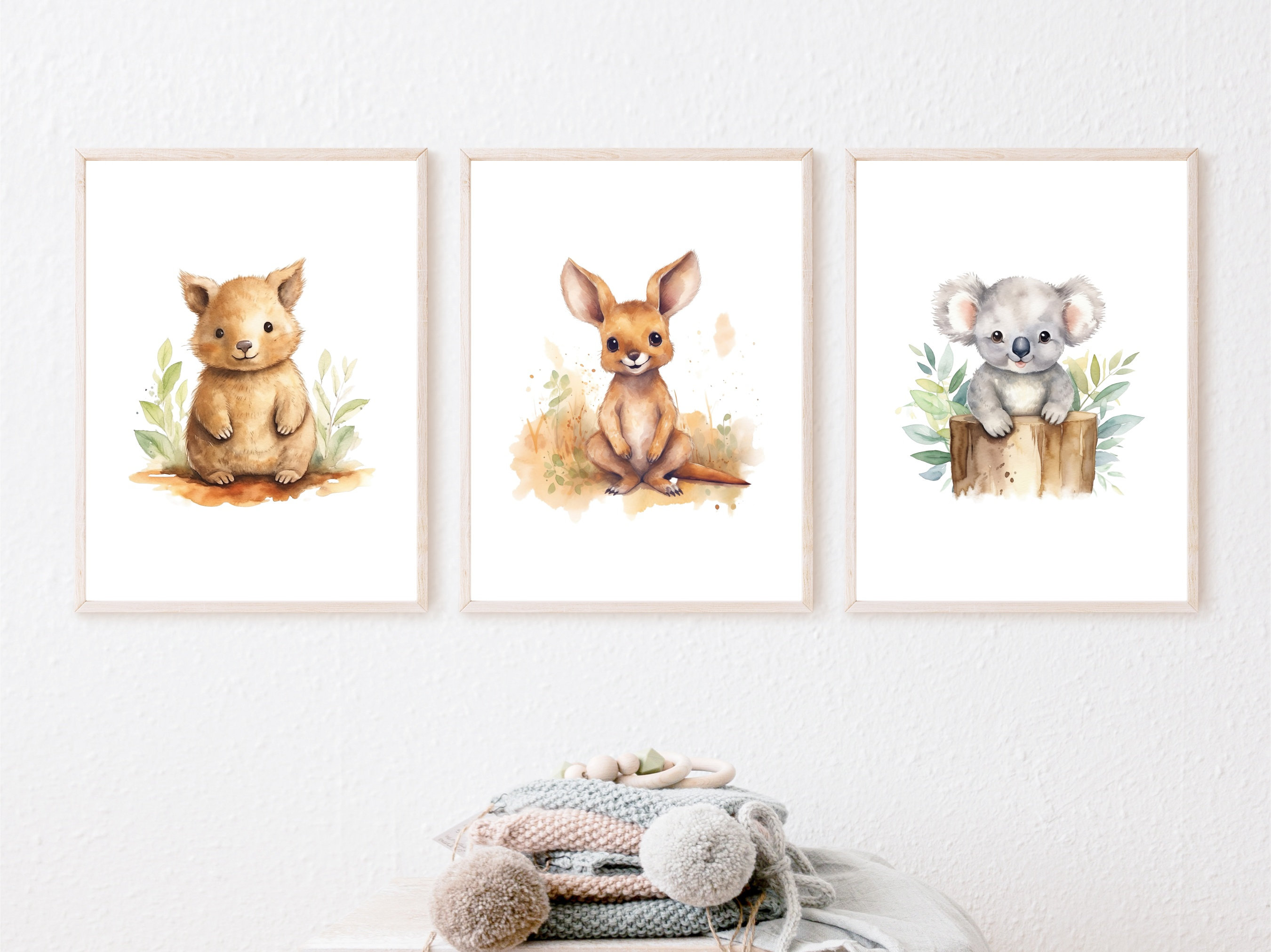 Australian Animal Nursery Prints Set of 3 Prints Nursery Etsy Australia — free download