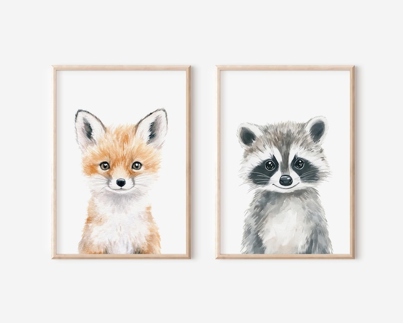Cute forest animal wall decor for kids