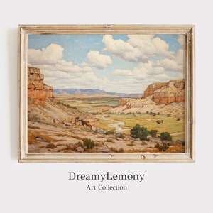 Texas Landscape Print | Texas Wall Art | Digital Print | Western Art | Southwestern Decor | Western Landscape Print | American Landscape Art