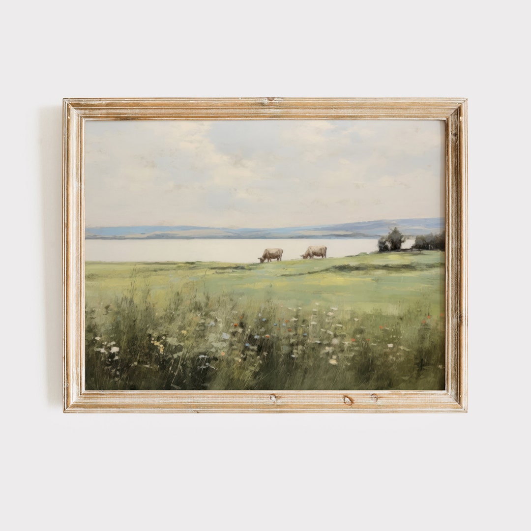 Rustic Spring Landscape Print | Digital Print | Farmhouse Decor ...