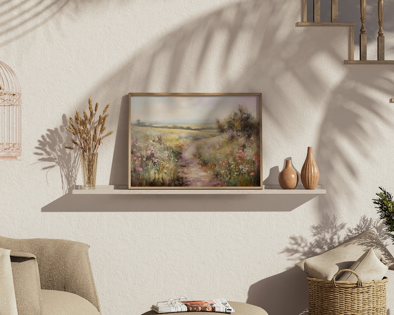 Pastoral Country Landscape Art Print: Rustic Scenery (Digital Print) image 4