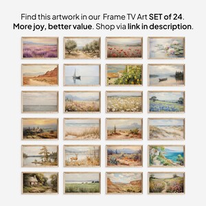 Lake Landscape Frame TV Art: Serene Boat Scene (Digital Download) image 7